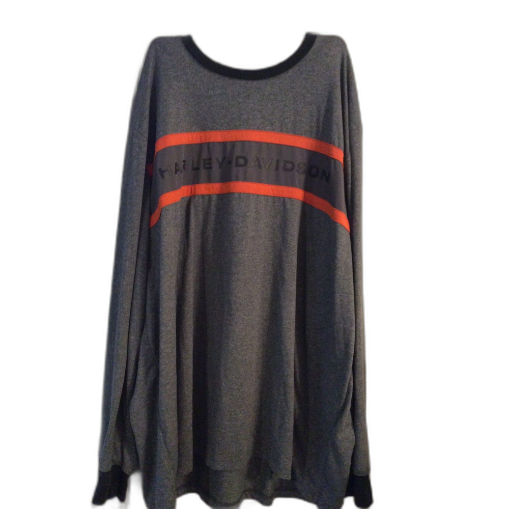 Plus Size 3X Harley Davidson Long Sleeve Soft Shirt Grey Performance EUC